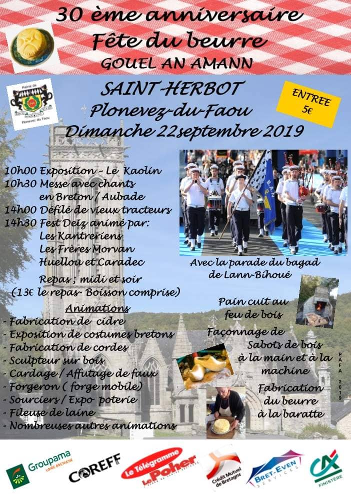 30ème fête du beurre 2019 à Saint-Herbot
